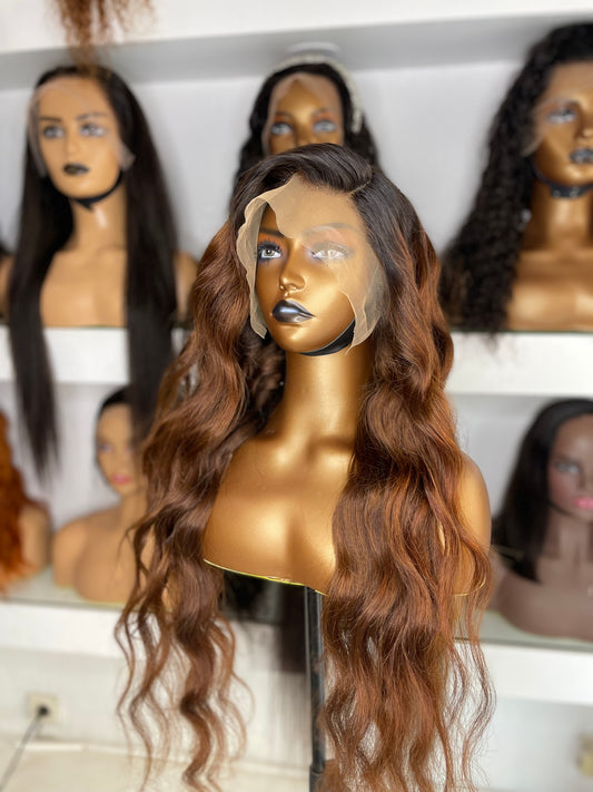 Body Wave Coloré Marron 30"